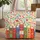 Ornate Books Folk Art Floral Hearts - Everyday Reading Gift for Book Lovers Quilted Tote Bag - 1