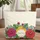 Hibiscus Flowers Tropical Leaf Personalized Name Floral Wreath - Personalized Gift Quilted Tote Bag - 1