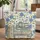 Vintage Books Decorative Spines Blue Roses Butterfly Personalized Scroll - Book Lover Gift Quilted Tote Bag - 1