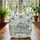 Vintage Books Decorative Spines Blue Roses Butterfly Personalized Scroll - Book Lover Gift Quilted Tote Bag - 3