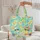 Llamas Sunglasses Straw Hat Floral Wreath Topographical Organic Waves - Everyday Tote Quilted Tote Bag - 5