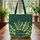 Lily of the Valley Botanical Stars Personalized Floral Name - Nature Lover Gift Quilted Tote Bag - 3