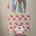 Fuchsia Rose Bloom Olive Leaf Personalized Wreath - Botanical Lover Everyday Carryall Quilted Tote Bag - 6