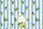 Personalized Lemon Floral Wreath Vertical Stripes - Everyday Lifestyle Gift Quilted Tote Bag - 7