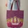 Fuchsia Purple Maroon Tigers Paisley Botanical Scroll - Personalized Wildlife Lover Gift Quilted Tote Bag - 6