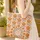 Marigold Flowers Botanical Medallion Personalized Wreath - Everyday Tote Quilted Tote Bag - 4