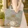Tropical Trees Exotic Botanical Floral Wreath Personalized Name - Everyday Tote Travel Essentials Quilted Tote Bag - 4