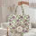 Purple Chrysanthemum Floral Wreath - Everyday Tote Flower Lover Gift Quilted Tote Bag - 5