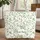 Ornate White Rose Eucalyptus Wreath Wildflower Name - Nature Inspired Everyday Gift Quilted Tote Bag - 1