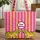 Roaring Tigers Pink Orange Stripes - Wildlife Lover Travel Essential Gift Quilted Tote Bag - 1