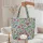 Charming Birds Botanical Flowers Personalized - Nature Lover Home Decor Gift Quilted Tote Bag - 5