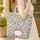 Charming Birds Botanical Flowers Personalized - Nature Lover Home Decor Gift Quilted Tote Bag - 4