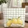 Irregular Grid Lemons Wabi-Sabi Rustic Home Decor Gift Quilted Tote Bag - 1