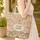 Playful Tigers Indian Floral Paisley Boho Lifestyle Personalized Name Quilted Tote Bag - 4
