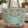 Perching Birds Floral Wreath Leaves Branches - Everyday Nature Gift Quilted Tote Bag - 1