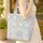 Chrysanthemum Floral Wreath Your Name - Boho Lifestyle Everyday Carry Quilted Tote Bag - 4