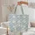 Chrysanthemum Floral Wreath Your Name - Boho Lifestyle Everyday Carry Quilted Tote Bag - 5
