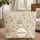 Indian Lotus Floral Vines Wreath - Boho Lifestyle Everyday Tote Gift Quilted Tote Bag - 1