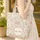 Indian Lotus Floral Vines Wreath - Boho Lifestyle Everyday Tote Gift Quilted Tote Bag - 4