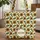 Indian Golden Yellow Sunflower Wreath - Everyday Carry Gift for Nature Lovers Quilted Tote Bag - 1