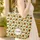 Indian Golden Yellow Sunflower Wreath - Everyday Carry Gift for Nature Lovers Quilted Tote Bag - 4