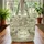 Indian Peacocks Elephants Exotic Garden Floral Wreath - Wildlife Lover Gift Quilted Tote Bag - 3