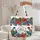 Peacock Kingfisher Tropical Hibiscus Personalized Name - Wildlife Lover Gift Quilted Tote Bag - 5