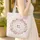 Botanical Wreath Name Circular Floral Leaves Berries - Thoughtful Keepsake Gift Quilted Tote Bag - 4