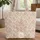Block Print Botanical Floral Wreath Name Calligraphy - Everyday Tote Gift for Her Quilted Tote Bag - 1