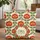 Indian Folk Art Red Yellow Floral Wreath Name Everyday Carry Gift Quilted Tote Bag - 1