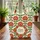 Indian Folk Art Red Yellow Floral Wreath Name Everyday Carry Gift Quilted Tote Bag - 3