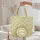 Dense Marigold Floral Vine Medallion Personalized - Boho Lifestyle Gift Quilted Tote Bag - 5