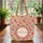 Indian Chintz Flowers Leaves Medallion - Everyday Tote Quilted Tote Bag - 3