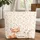 Baby Fox Bunny Autumn Leaves Personalized Floral Wreath Wildlife Lover Gift Quilted Tote Bag - 1