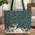 Fawns Golden Vines Wildflowers Personalized Name - Nature Lover Everyday Gift Quilted Tote Bag - 1