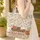 Autumn Pinecones Maple Oak Leaves Rustic Sign - Farmhouse Fall Decor Gift Quilted Tote Bag - 4