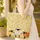 Sheep Botanical Folk Art Name Hoop - Personalized Gift Quilted Tote Bag - 4