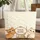 Kittens Holding Personalized Frame Leaf Star Sprig - Everyday Tote Kitten Lover Gift Quilted Tote Bag - 1