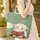 Intertwining Vines Sheep Reading Ornate Book Floral Wreath Name - Book Lover Gift Quilted Tote Bag - 4