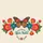Monarch Butterfly Vibrant Layered Floral Personalized Wreath - Nature Lover Everyday Carry Gift Quilted Tote Bag - 7