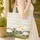 Grazing Sheep Pine Trees Wildflowers Farmhouse Decor Gift for Sheep Lover Quilted Tote Bag - 4