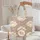 Large Floral Leaves Lush Pink Blossom Green Leaf Wreath - Everyday Tote Gift Quilted Tote Bag - 5