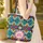 Ikat Tribal Shapes with Continuous Circular Border Everyday Tote for Boho Lifestyle Gift Quilted Tote Bag - 4