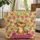 Sitting Tiger Cub Tropical Jungle Leaves Paw Print Wildlife Lover Gift Quilted Tote Bag - 1