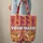 Vibrant Orange Hot Pink Vertical Stripe Tigers - Personalized Name Gift Quilted Tote Bag - 6