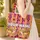 Vibrant Orange Hot Pink Vertical Stripe Tigers - Personalized Name Gift Quilted Tote Bag - 4