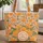 Lush Chrysanthemum Floral Bouquet Personalized Wreath - Everyday Tote Flower Lover Gift Quilted Tote Bag - 1