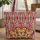 Playful Tiger Cub Faces Black Tiger Stripes - Personalized Wildlife Lover Everyday Tote Quilted Tote Bag - 1