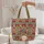 Lush Chintz Floral Blossom Foliage Bouquet Garland - Everyday Carry Essential Gift Quilted Tote Bag - 5