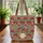 Lush Chintz Floral Blossom Foliage Bouquet Garland - Everyday Carry Essential Gift Quilted Tote Bag - 3